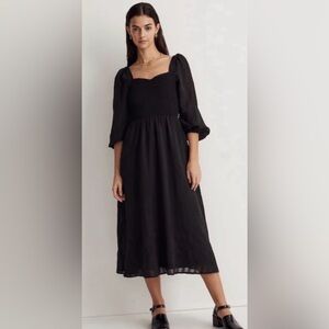 Madewell Lucie Sweetheart Midi Dress Size M